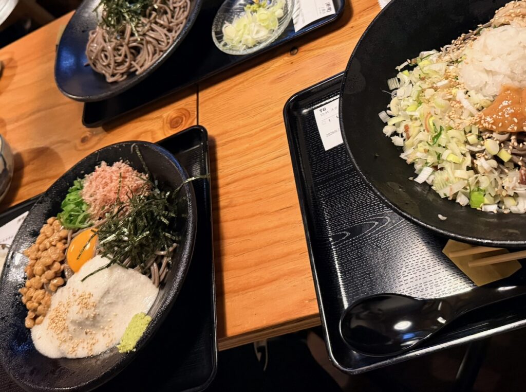 帰りに寄った蕎麦屋