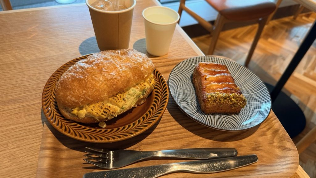 病院のあとに寄ったカフェのランチ
